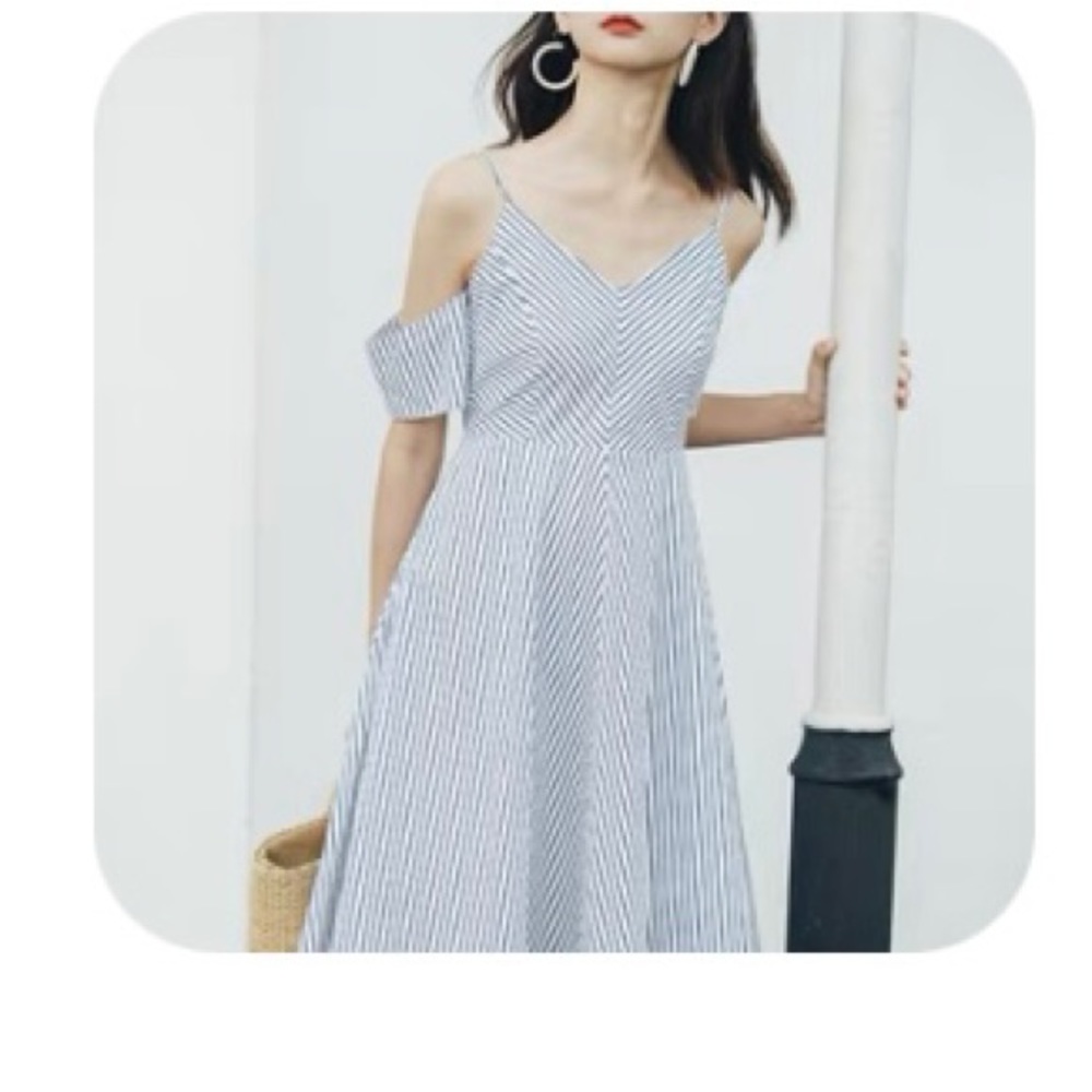 Striped cotton Dress Size M